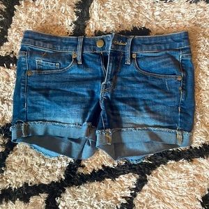 Mid-rise Cuffed Jean Shorts